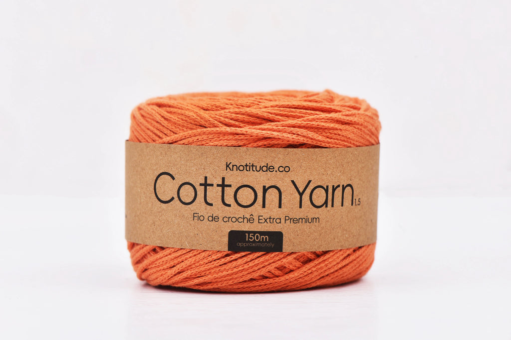 1.5mm Cotton Yarn 150m Ball For Knitting And Crochet