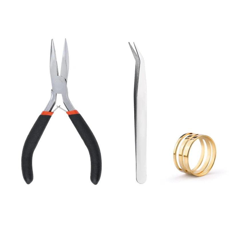 Alloy Accessories Jewelry Findings Set Earring Making Kit Lobster Clasp Open Jump Rings Repair Tools DIY Jewelry Making Supplies