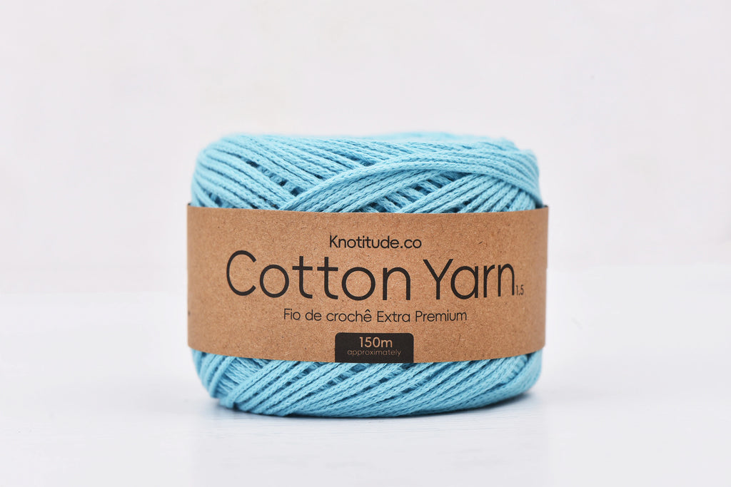 1.5mm Cotton Yarn 150m Ball For Knitting And Crochet