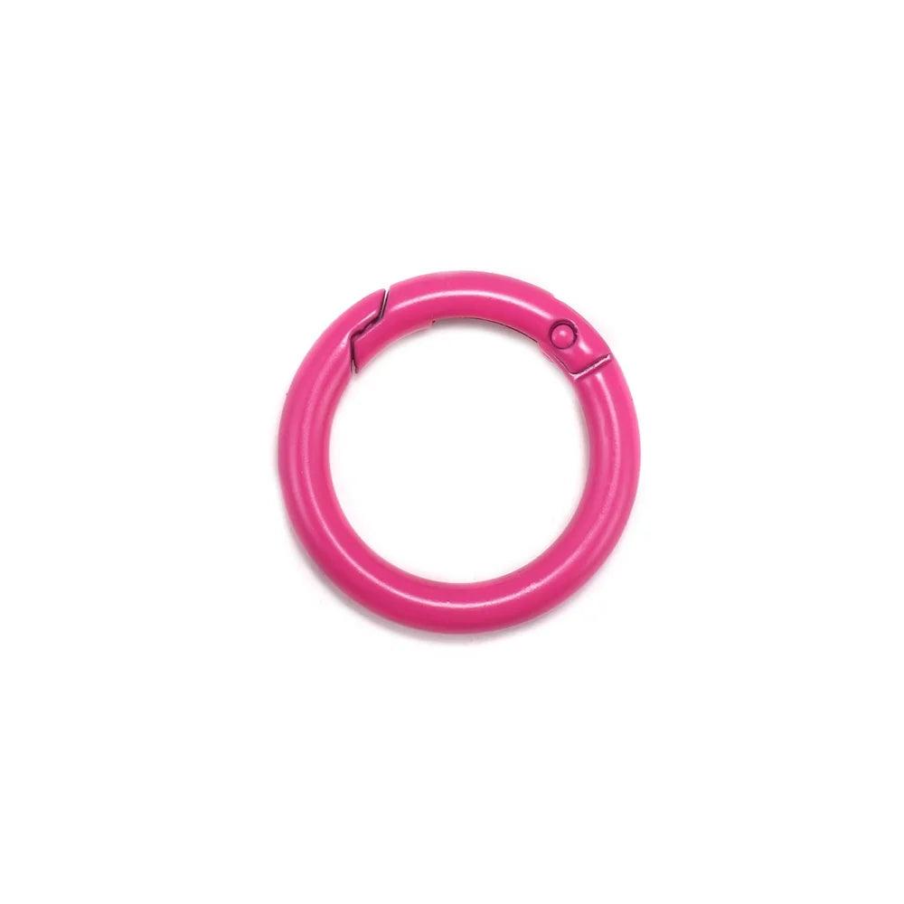 5Pcs/Lot  Metal Gate O Spring Clasps Openable Round Carabiner Keychain Bag Clips Hook Connector For DIY Buckles Jewelry Making