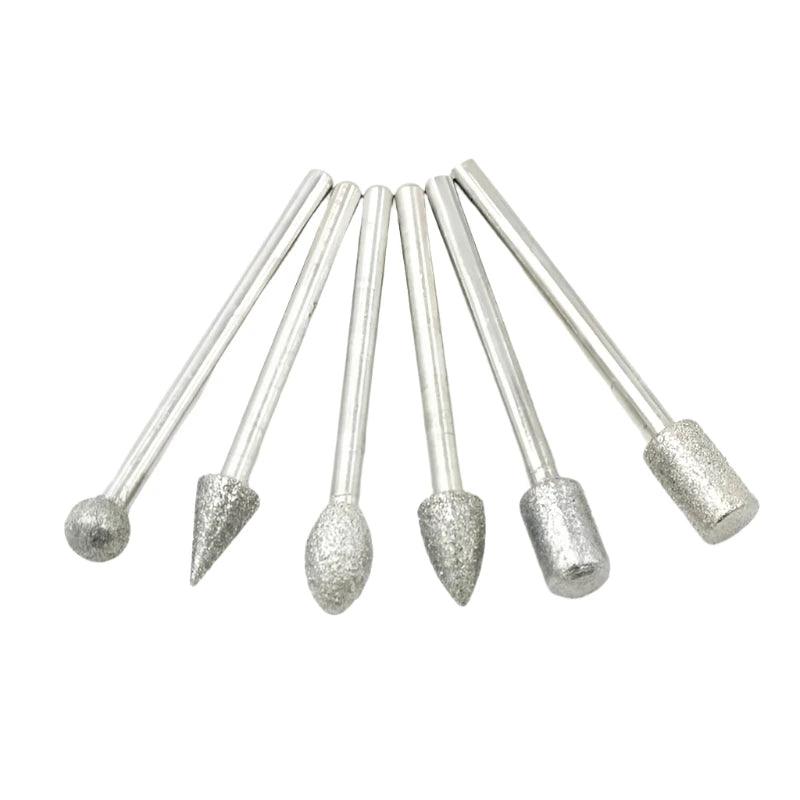 Newone 20PCS 3*6mm diamond chainsaw abrasive for polishing and peeling beeswax jade glass carving electric grinder accessories