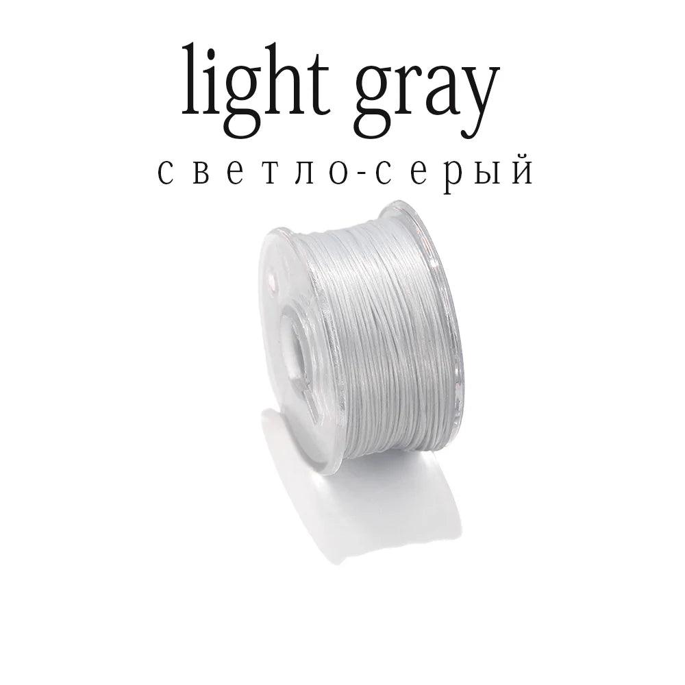 50Yards Nylon Bead Thread Nonelastic Beading Threads Seed Beads Cord Thread for DIY Bracelets Necklace Jewelry Making Supplies