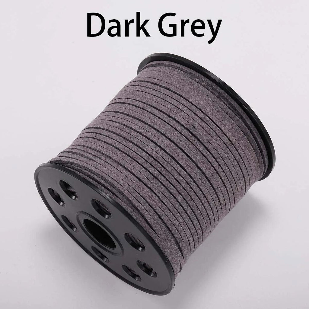 5/10/20m 2.5mm Flat Faux Suede Braided Cord Velvet Leather Rope Handmade Thread String for Jewelry Bracelet Necklace Keychain