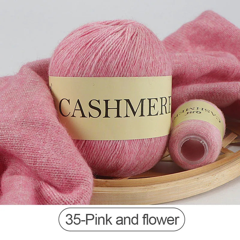 Ladies Cashmere Yarn Anti Pilling Soft Hand Knit Wool Balls