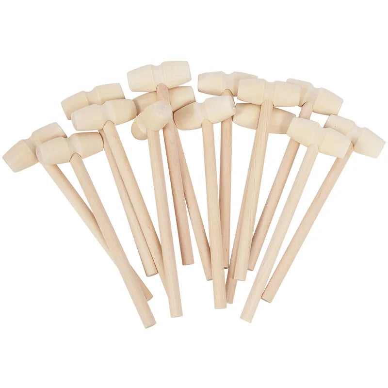 5/10pcs Mini Wooden Hammer Pounder Replacement Wood Mallets Crab Seafood Crackers Kids Toys Wedding Birthday Party Decoration