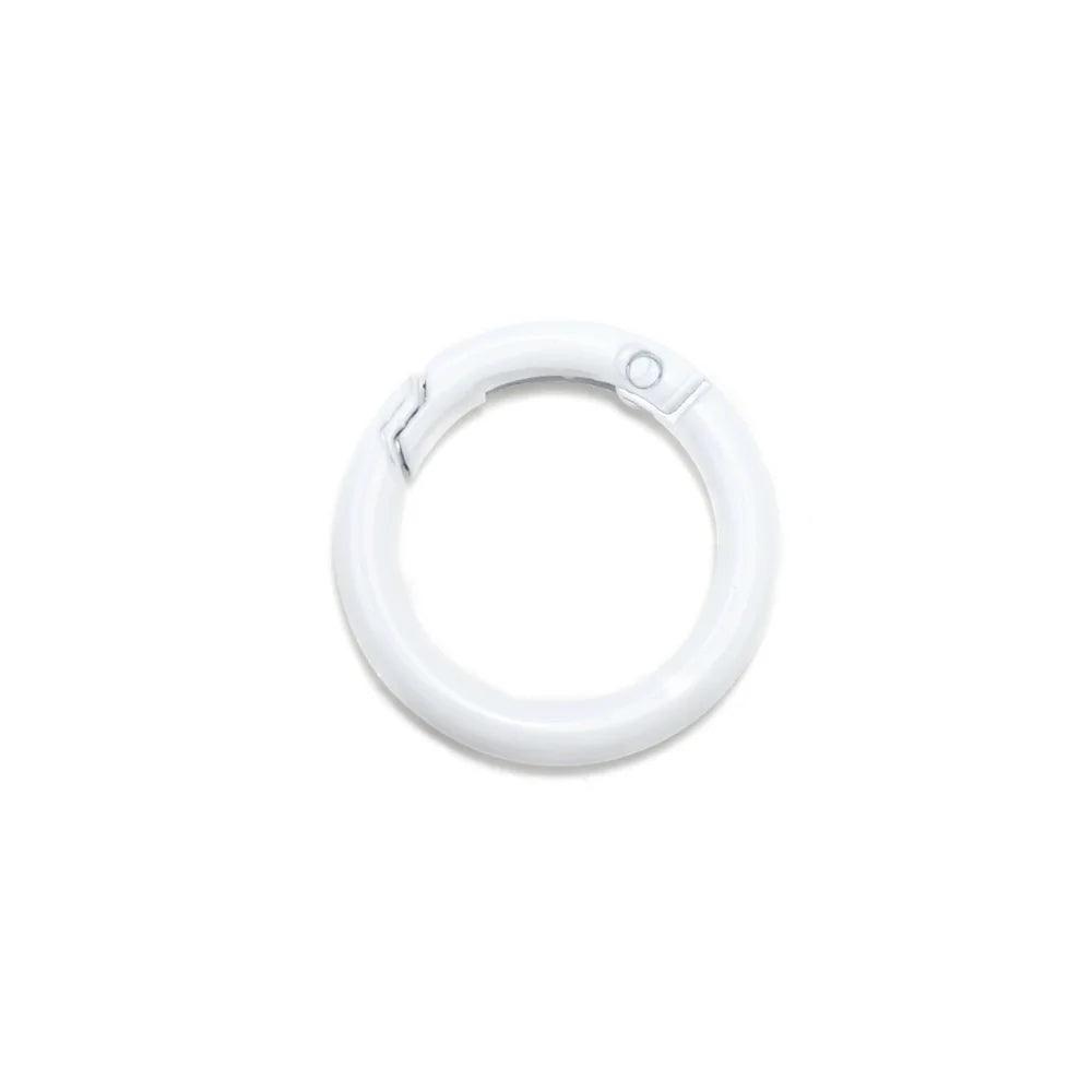 5Pcs/Lot  Metal Gate O Spring Clasps Openable Round Carabiner Keychain Bag Clips Hook Connector For DIY Buckles Jewelry Making