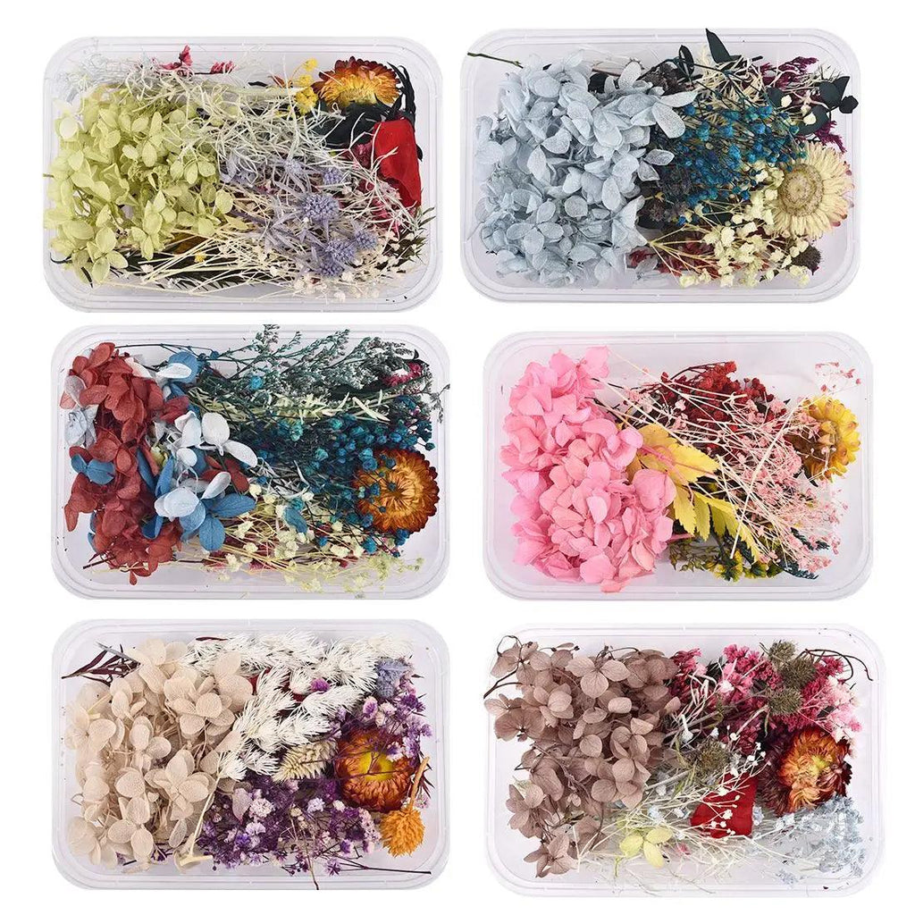 A box Aromatherapy Floating Flowers Dried Flowers Resin Jewelry Making Craft DIY Accessories Random Multicolor Mix Dry Flower - Winord