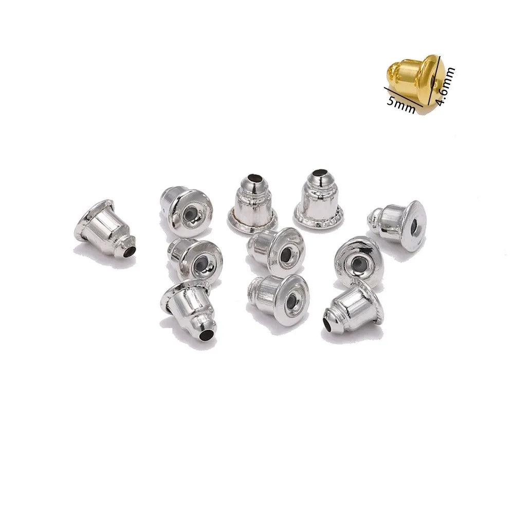 200-1000pcs/Lot Rubber Ear Backs Stopper Earnuts Stud Earring Back Supplies For DIY Jewelry Finding Making Accessories Wholesale