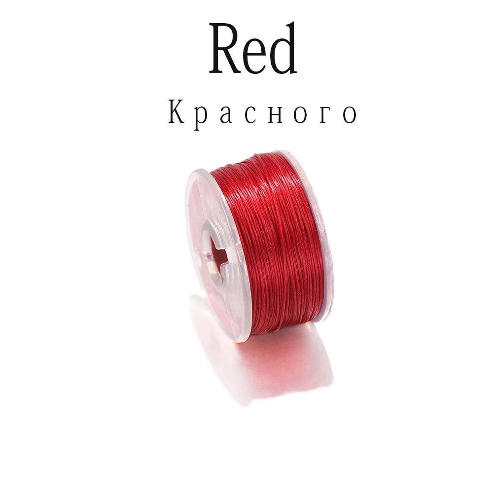 50Yards Nylon Bead Thread Nonelastic Beading Threads Seed Beads Cord Thread for DIY Bracelets Necklace Jewelry Making Supplies