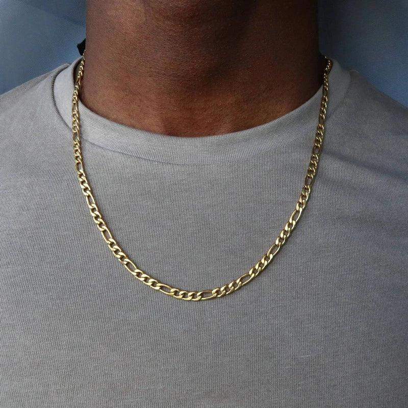 Fashion Classic Figaro Chain Necklace Men Stainless Steel  Long Necklace For Men Women Chain Jewelry