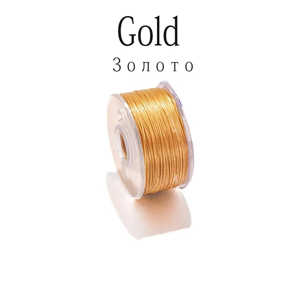 50Yards Nylon Bead Thread Nonelastic Beading Threads Seed Beads Cord Thread for DIY Bracelets Necklace Jewelry Making Supplies