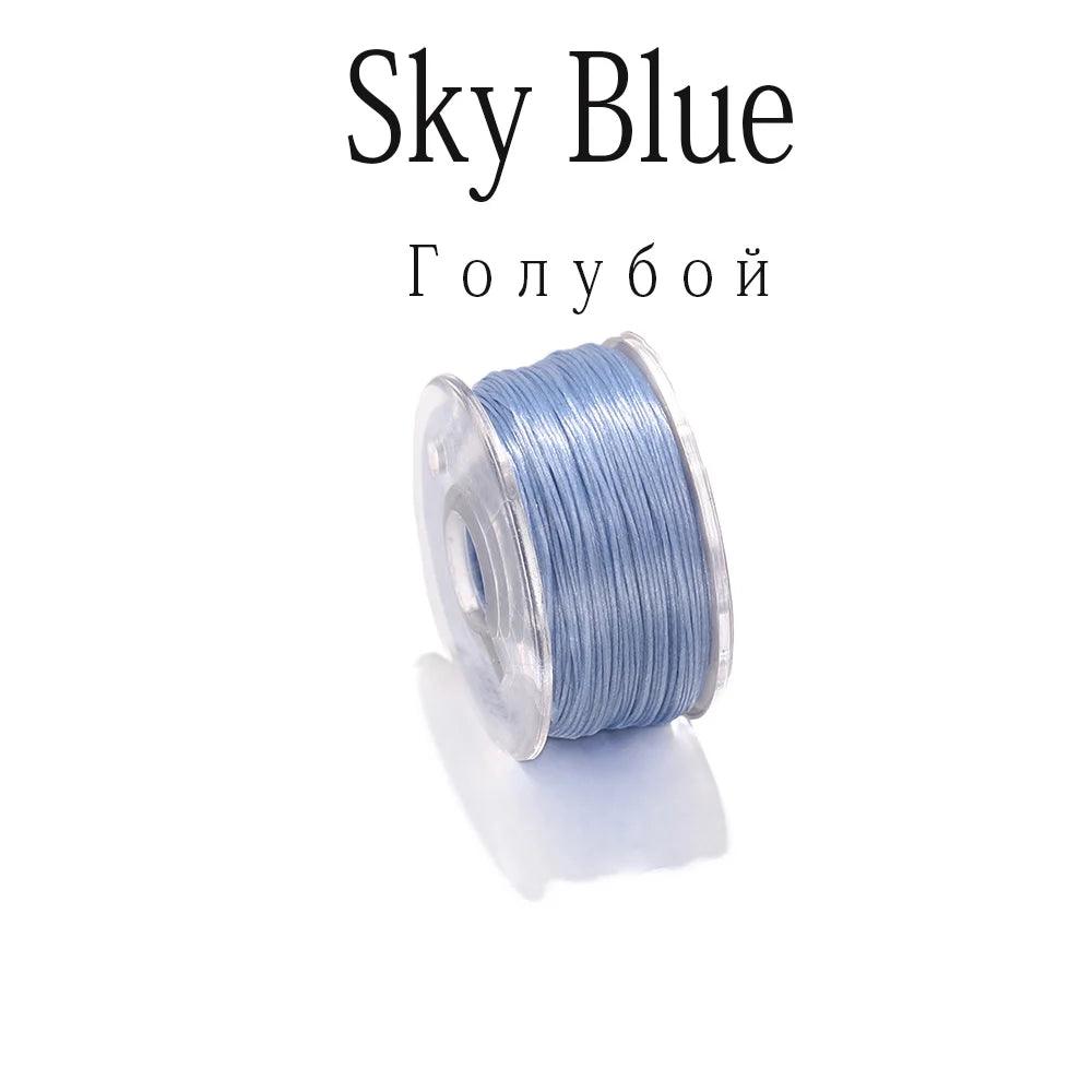 50Yards Nylon Bead Thread Nonelastic Beading Threads Seed Beads Cord Thread for DIY Bracelets Necklace Jewelry Making Supplies