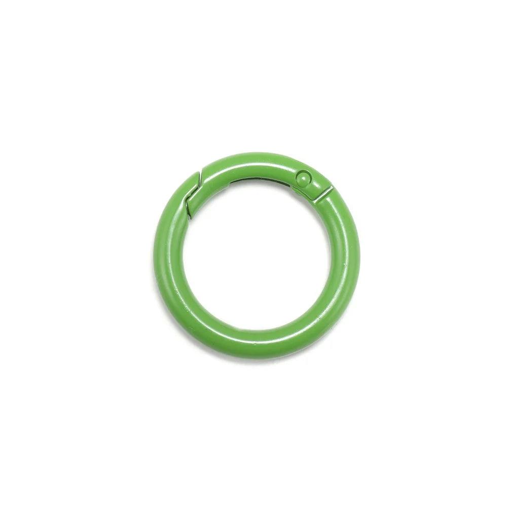 5Pcs/Lot  Metal Gate O Spring Clasps Openable Round Carabiner Keychain Bag Clips Hook Connector For DIY Buckles Jewelry Making