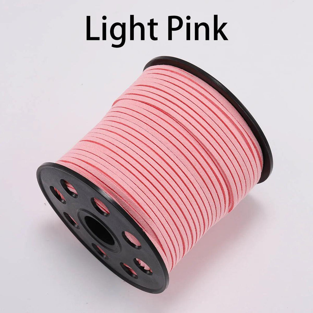 5/10/20m 2.5mm Flat Faux Suede Braided Cord Velvet Leather Rope Handmade Thread String for Jewelry Bracelet Necklace Keychain