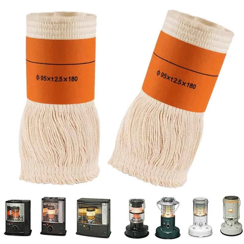 Kerosene Stove Wick Petroleum Heater Wicks Cotton Yarn Replacement Wick for Indoor Outdoor Heating Winter