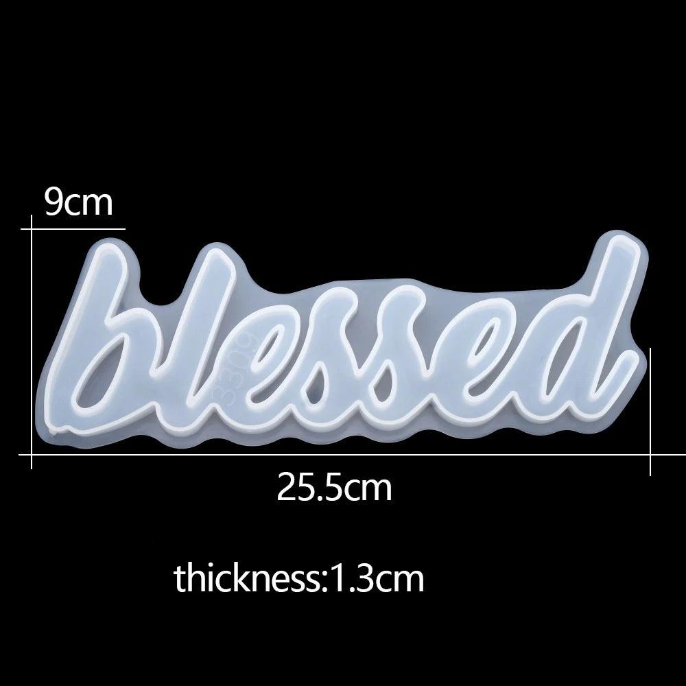 6 Style Silicone Mold English Letters Epoxy Resin Mould For DIY Resin Crafts Casting Molds Home Decoration Jewelry Making Tool