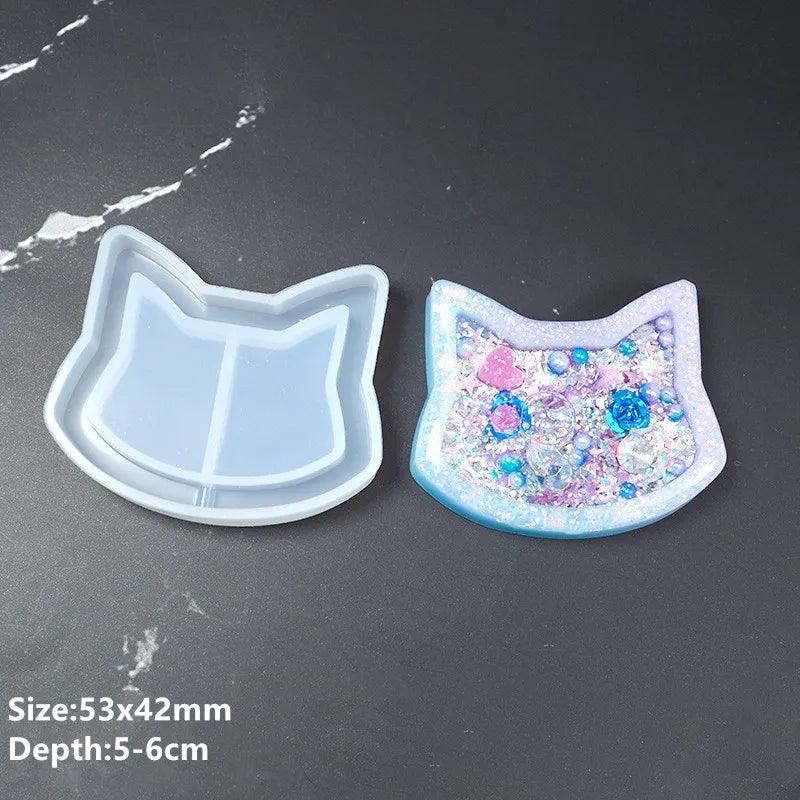 Hot Shaker Silicone Molds Epoxy Resin Bear Star Popsicle Shaker mold Key Chain Charms Shiny Mold DIY Jewelry Craft Tool