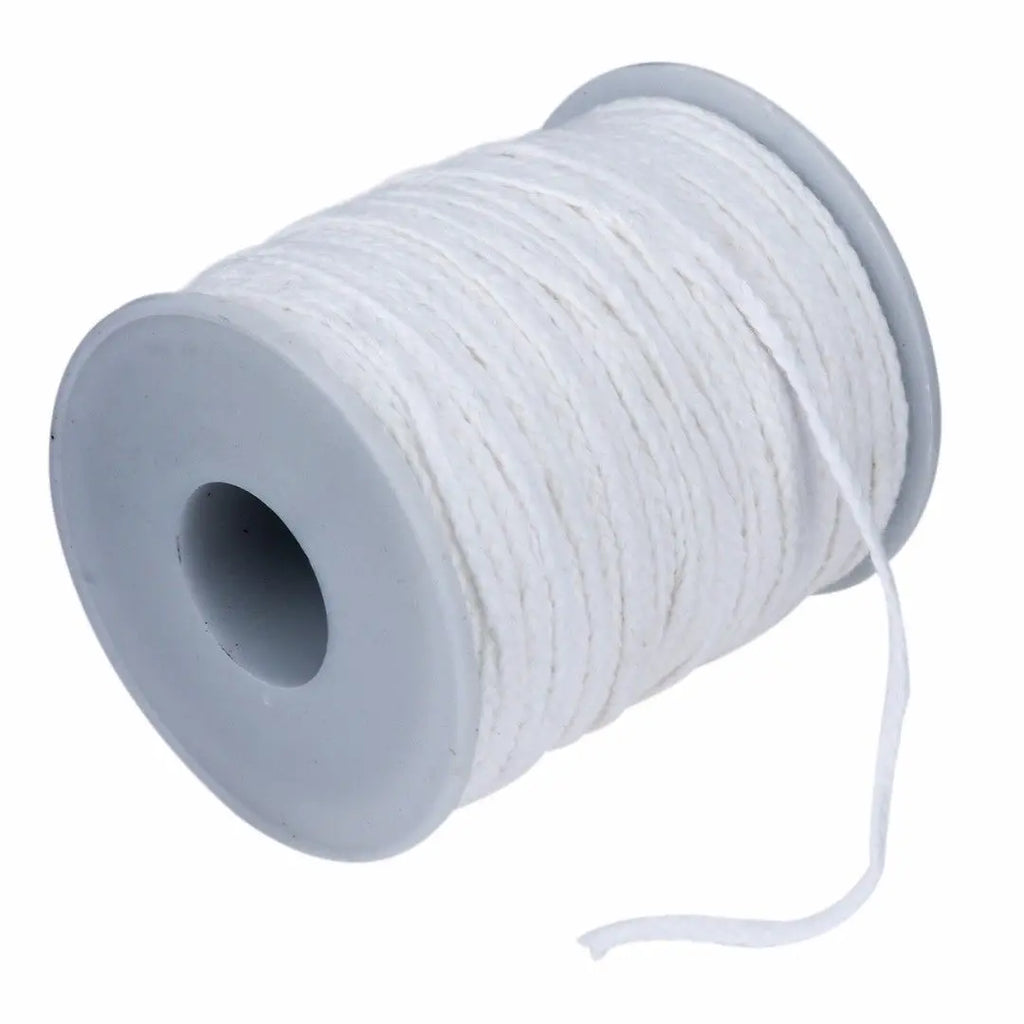 DIY Wax Core 61 M Long Cotton Braided Candle Wick Smokeless Aromatherapy Candle Wire Handmade Candle Making Accessories