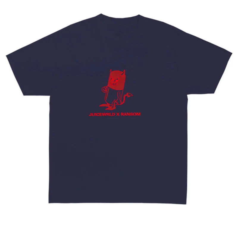 Fashion Juicewrld X Ransom T Shirt Men Women Cotton O-Neck T-Shirt Rapper Hip Hop Tee Shirts Juicewrld Brand Swag Tee Tops