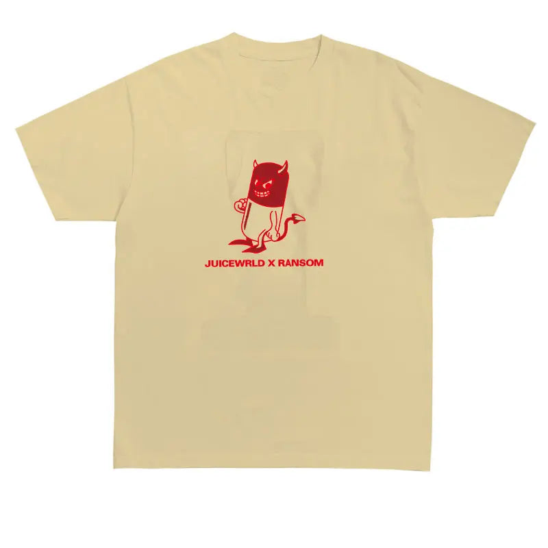 Fashion Juicewrld X Ransom T Shirt Men Women Cotton O-Neck T-Shirt Rapper Hip Hop Tee Shirts Juicewrld Brand Swag Tee Tops