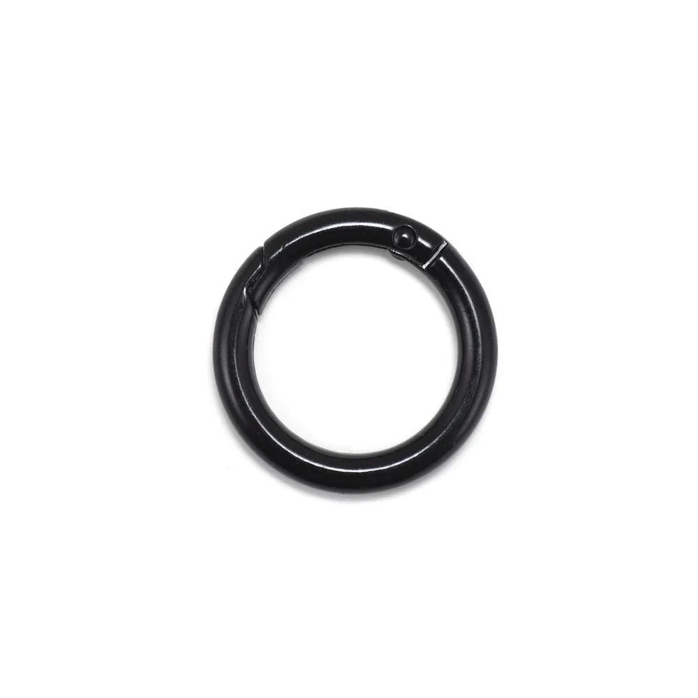 5Pcs/Lot  Metal Gate O Spring Clasps Openable Round Carabiner Keychain Bag Clips Hook Connector For DIY Buckles Jewelry Making