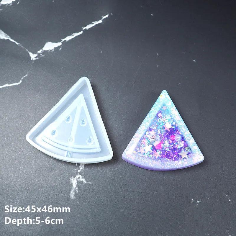 Hot Shaker Silicone Molds Epoxy Resin Bear Star Popsicle Shaker mold Key Chain Charms Shiny Mold DIY Jewelry Craft Tool