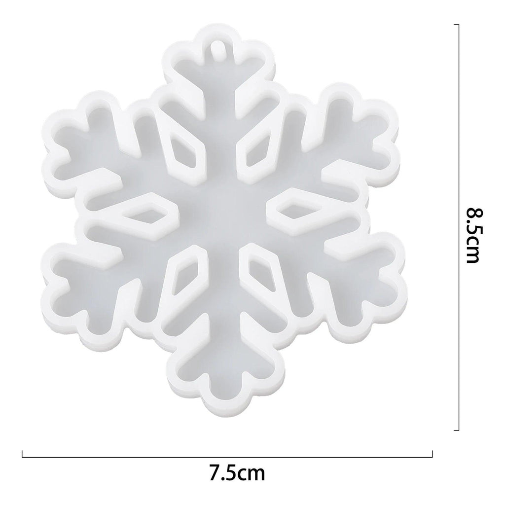 Snowflakes Shape UV Epoxy Silicon Mold For Earrings Pendant Keychain DIY Resin Mold Accessories Jewelry Making Crafts Xmas Decor