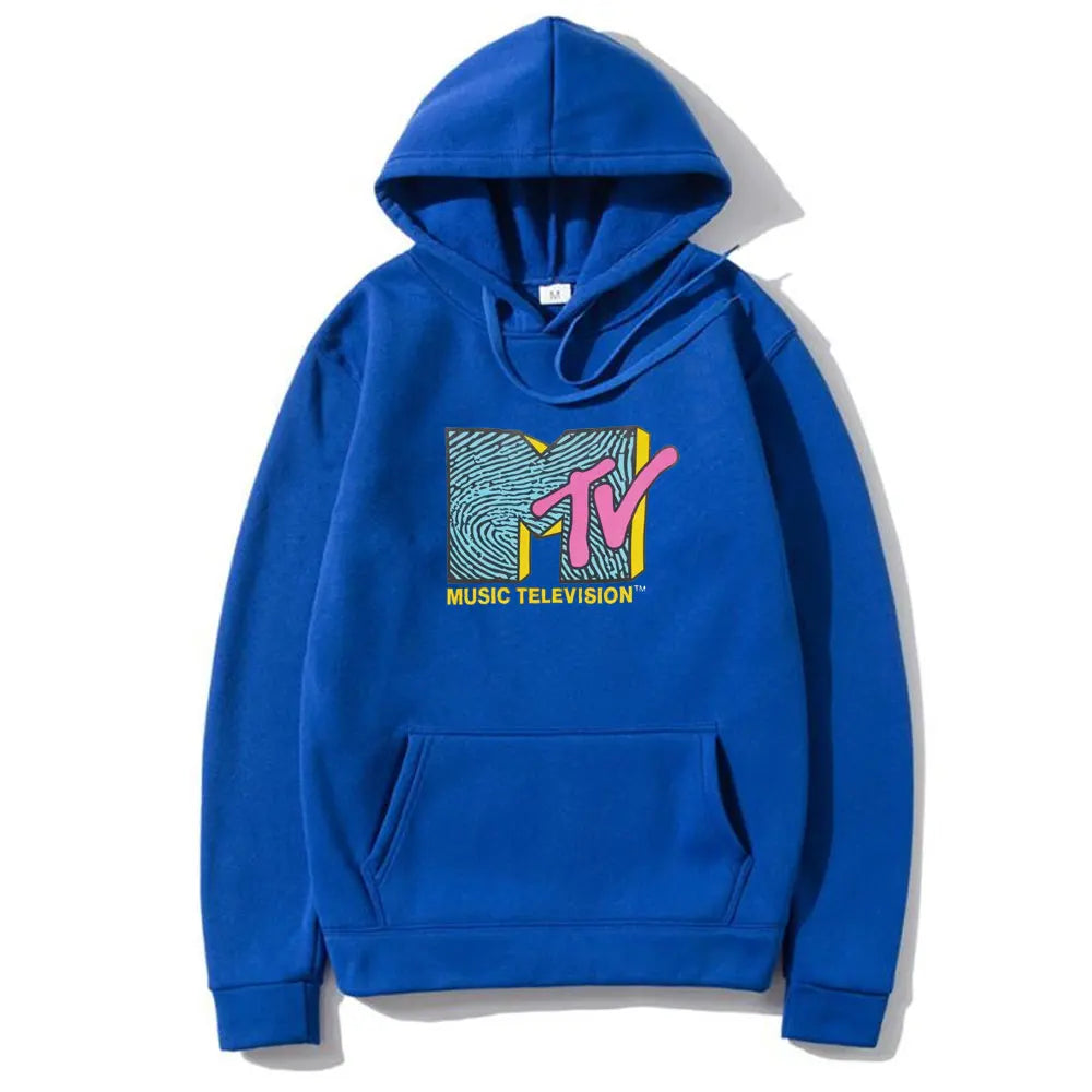 Mtv Music Television Hoodie Men Women Fashion Retro Rock Hip Hop Tv Hoodies Heather Grey Fashion Sweatshirt Unisex Streetwear