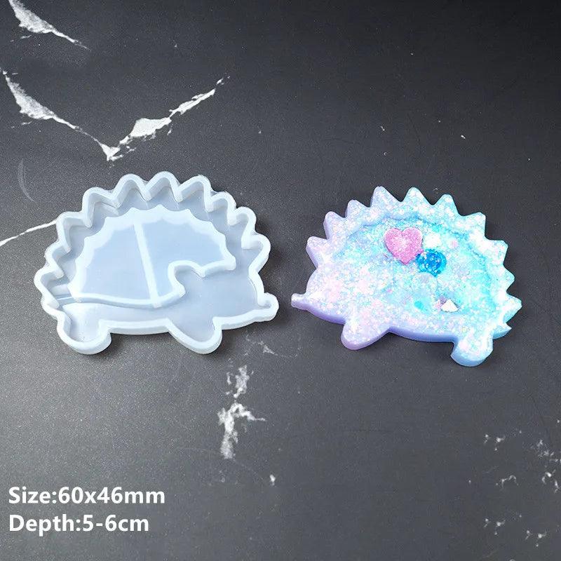 Hot Shaker Silicone Molds Epoxy Resin Bear Star Popsicle Shaker mold Key Chain Charms Shiny Mold DIY Jewelry Craft Tool