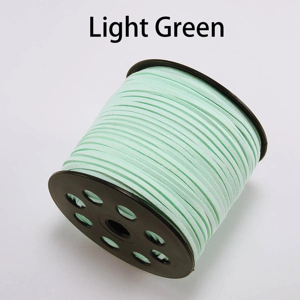 5/10/20m 2.5mm Flat Faux Suede Braided Cord Velvet Leather Rope Handmade Thread String for Jewelry Bracelet Necklace Keychain