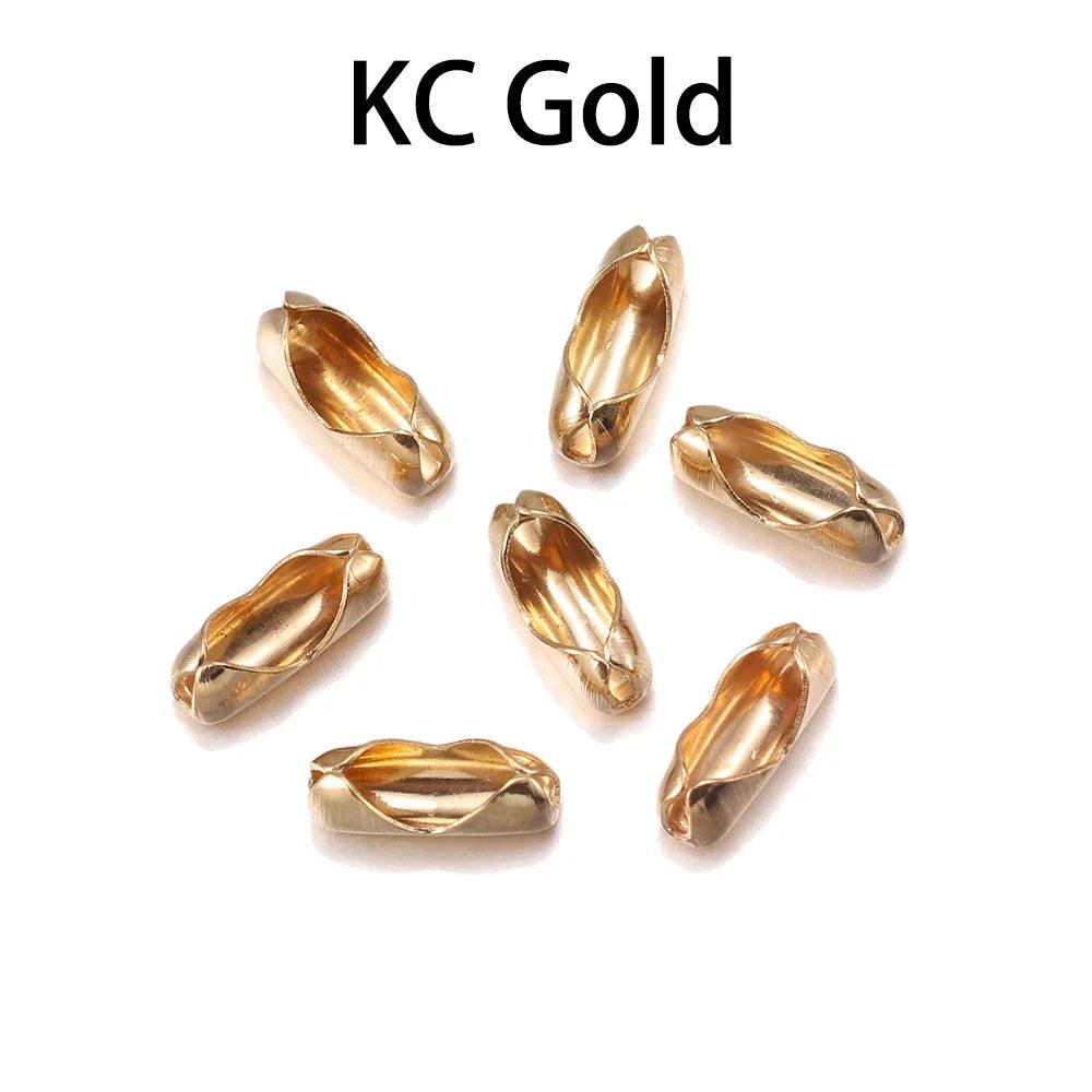 200pcs/lot Diameter 1.5/2/2.4/3.2 mm Ball Chain Connectors Clasps Connectors For DIY Jewelry Findings Making Supplie