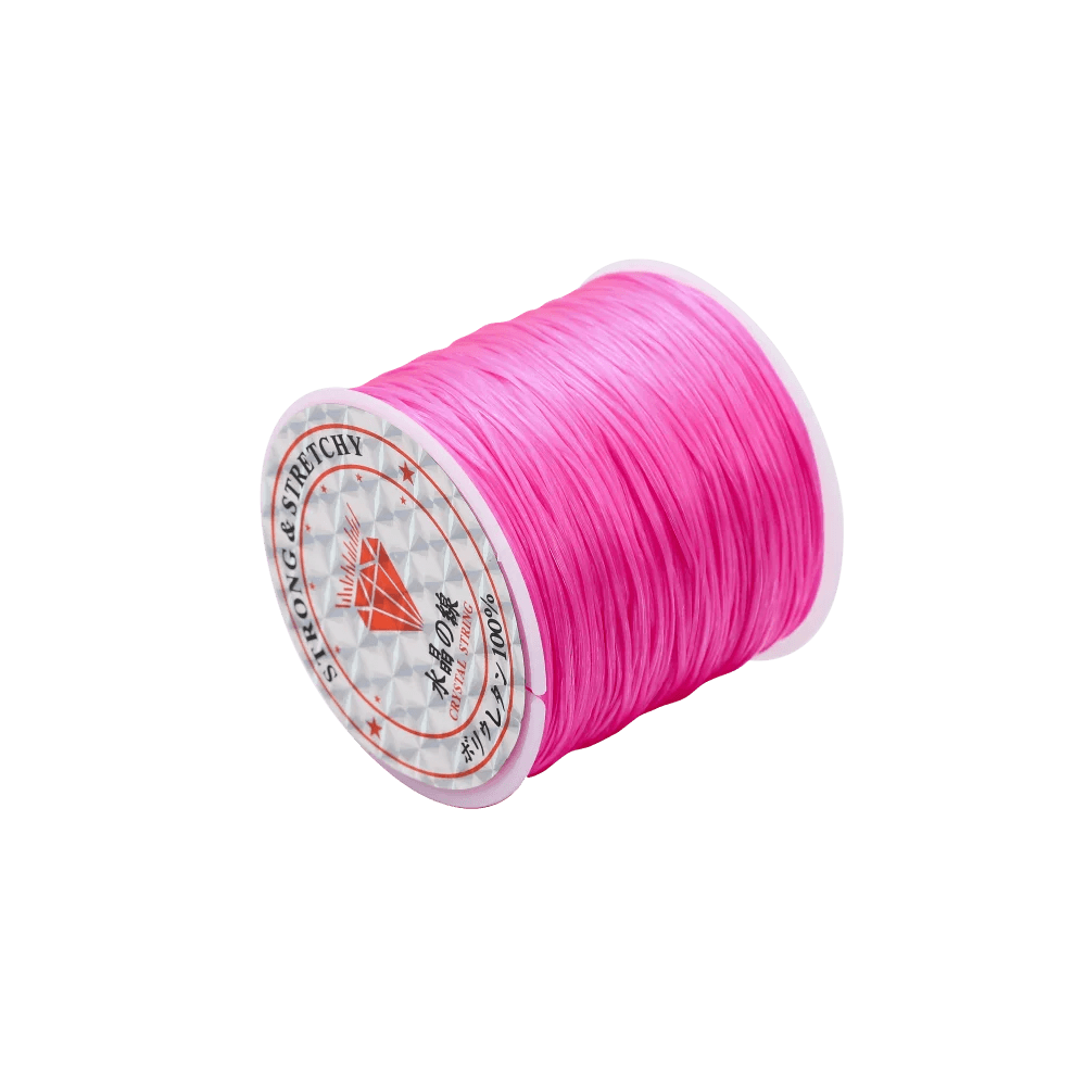 10/40M 1mm Elastic Thread Round Crystal Line Nylon Rubber Stretchy Cord Elastic Rope For DIY Jewelry Making Beading Bracelet