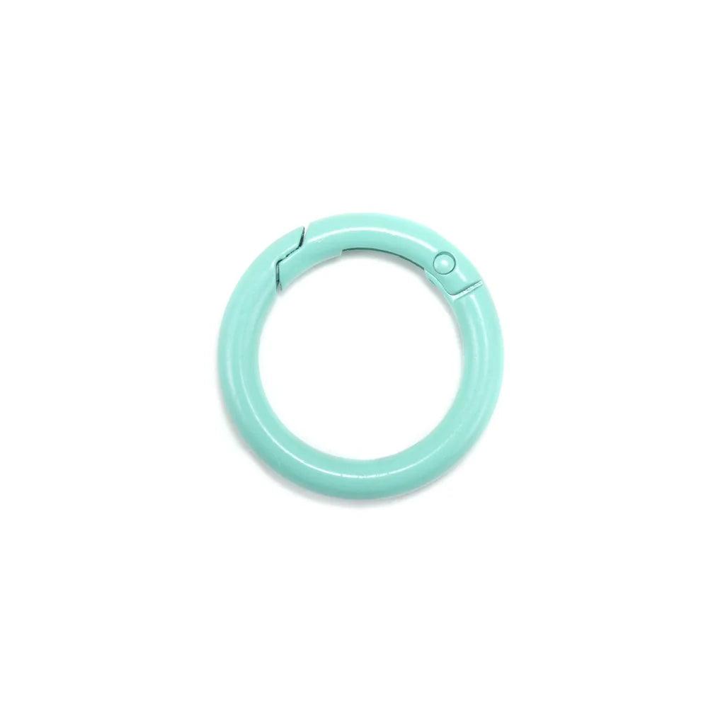 5Pcs/Lot  Metal Gate O Spring Clasps Openable Round Carabiner Keychain Bag Clips Hook Connector For DIY Buckles Jewelry Making
