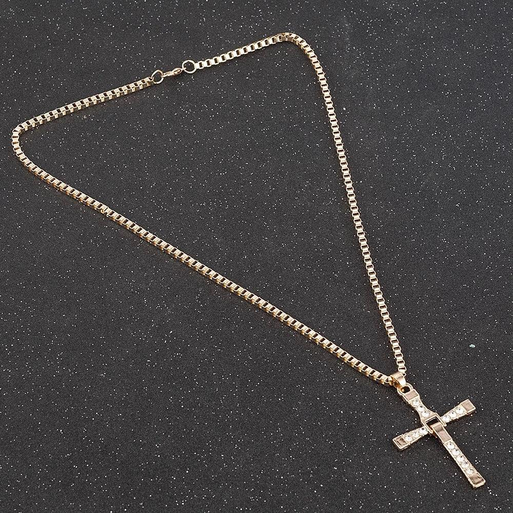 Fashion Choker Necklaces for Women 2022 Gun Cross Pendant Crystal Rhinestone Chain Necklace Women Men Punk Chains Jewelry Gift