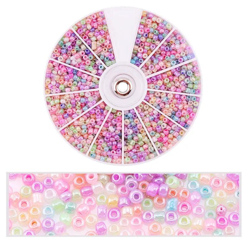 2000pcs/Lot 12Grids Glass Seed Beads Set Charms Jewelry Beads For Bracelet Necklace Earrings Handmade Craft DIY Jewelry Making