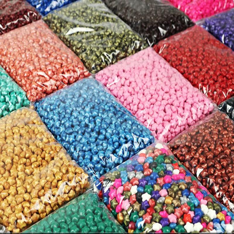 500g Star Shape Vintage Seal Wax Paint Sealing Granule DIY Gift Box Wedding Invitation Grape Wine Bottle Sealing Wax - Winord