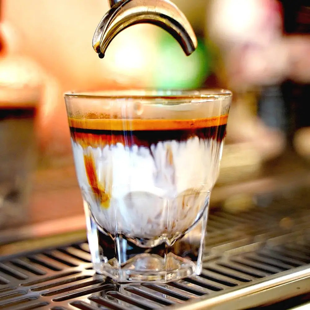 1 Piece Barista Latte Cup 4.5 Ounce 133 Milliliter Glass Mug for Coffee Tea Flat White Espresso Classic Elegant Design