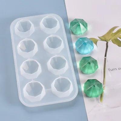 DIY Crystal Irregular Stone Silicone Mold 3D Ornaments Handicraft Necklace Earrings Pendant Epoxy Resin Mold Jewelry Making
