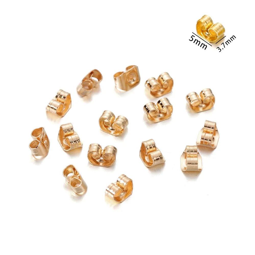 200-1000pcs/Lot Rubber Ear Backs Stopper Earnuts Stud Earring Back Supplies For DIY Jewelry Finding Making Accessories Wholesale