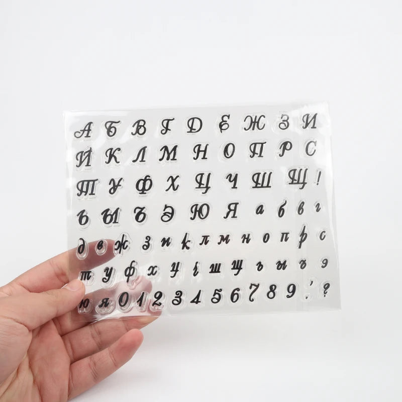 Alphabet Fondant Cake Stamp Silicone Mold Cake Decorating Tools Letters Biscuit Fondant Mold Baking Tools Fairy Clear Stamp