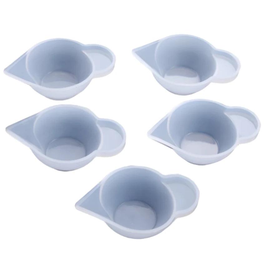 5Pcs/Lot 10ml Dispensing Silicone Cups Tools Resin Tool for DIY UV Epoxy Resin Crafts Jewelry Making Accessories Easy To Peel