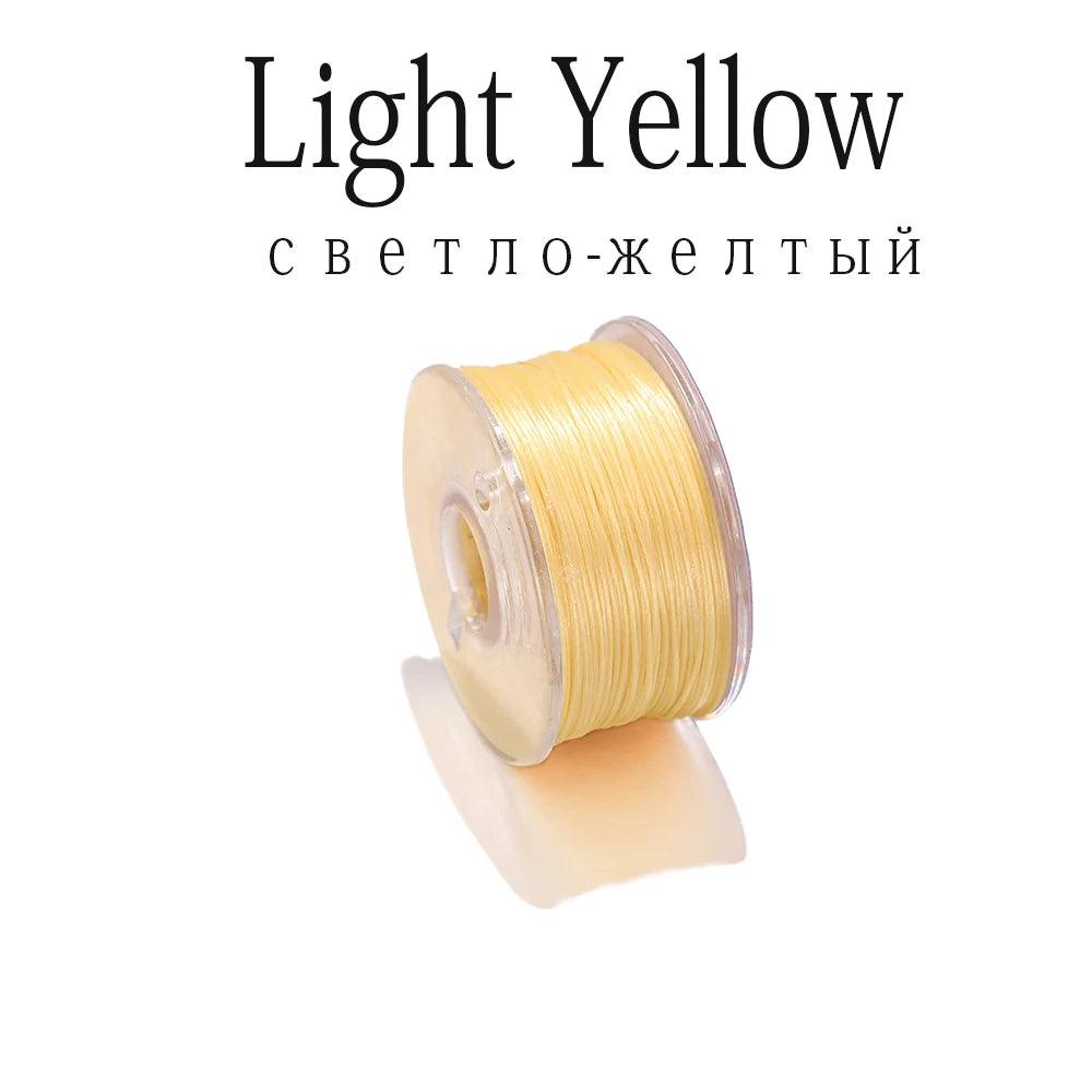 50Yards Nylon Bead Thread Nonelastic Beading Threads Seed Beads Cord Thread for DIY Bracelets Necklace Jewelry Making Supplies