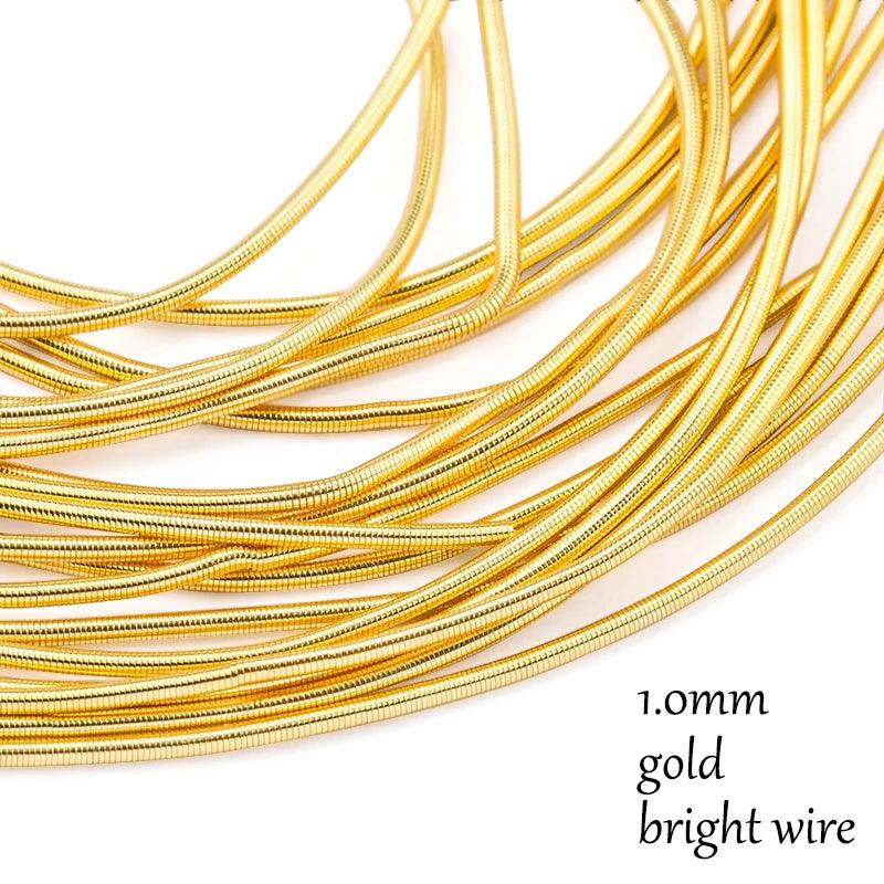 French Bullion Wire French Coil  Embroidery Silk Thread Sewing DIY Accessories Jewelry Making Embroidery Metalic Purl Wire