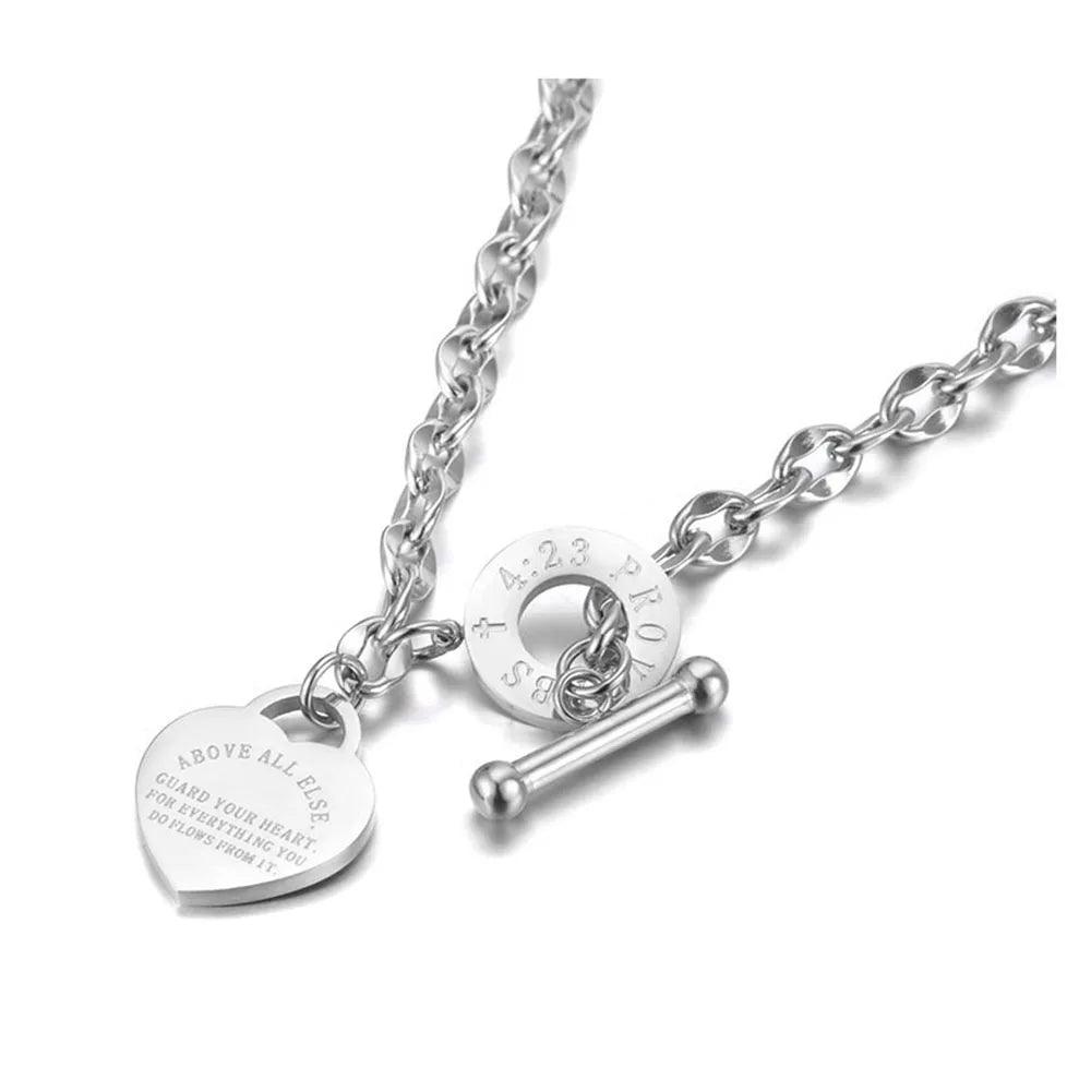 JeeMango Trendy Flower Charm Choker Necklace For Women Rose Gold Color Stainless Steel CZ Crystal Chain Pendant Jewelry JN19144