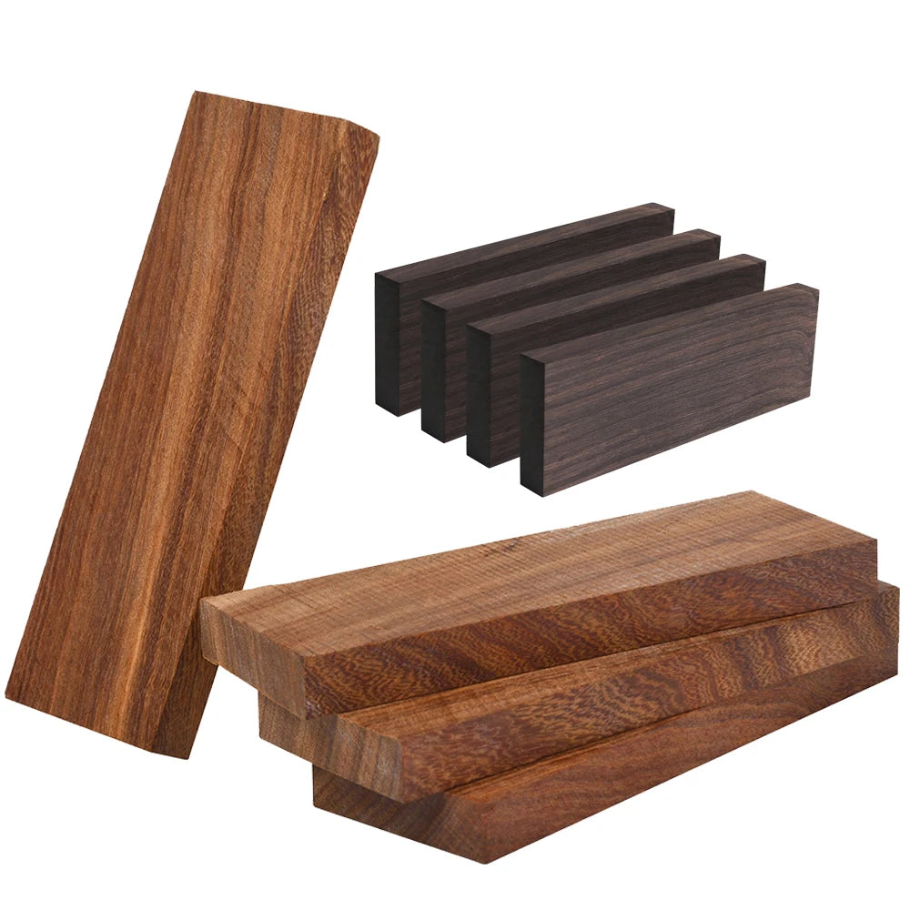 DIY Craft Sandalwood Wood Blank Raw Material for Guitar Finger Board Handmade Knife Handle Wood Log Musical Accessories