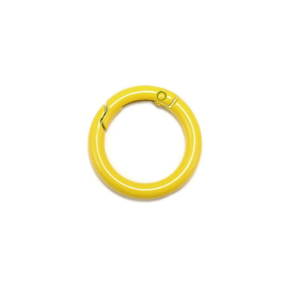 5Pcs/Lot  Metal Gate O Spring Clasps Openable Round Carabiner Keychain Bag Clips Hook Connector For DIY Buckles Jewelry Making