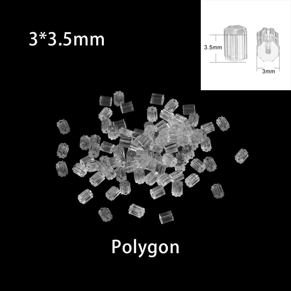 200-1000pcs/Lot Rubber Ear Backs Stopper Earnuts Stud Earring Back Supplies For DIY Jewelry Finding Making Accessories Wholesale