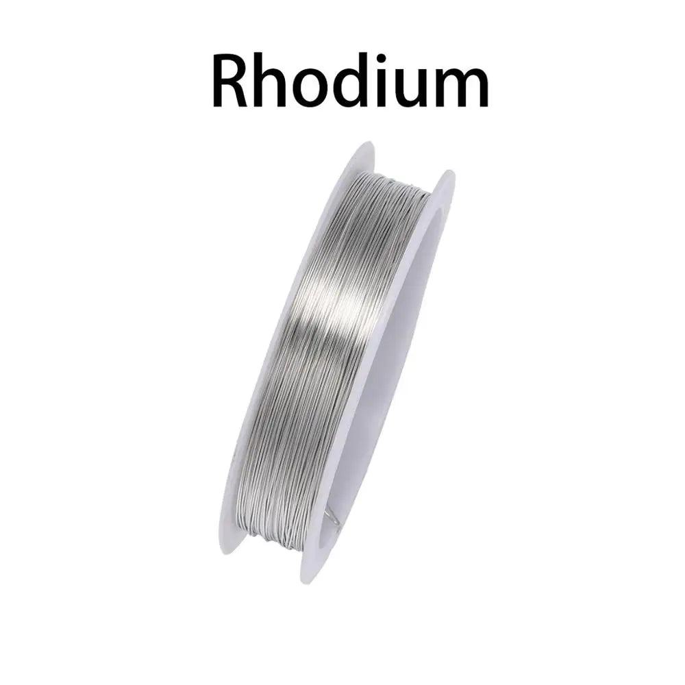 1 Roll 0.2/0.3/0.4/0.5/0.6/0.7/0.8/1mm Sturdy Copper Wire Beading Wire For Bracelet Necklace DIY Jewelry Making Accessories