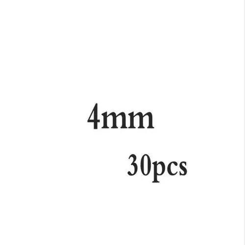 2-5MM 925 Sterling Silver Round Beads Spacer Beads Jewelry Findings Accessories Silver Bead for Bracelet&Necklace Jewelry Making