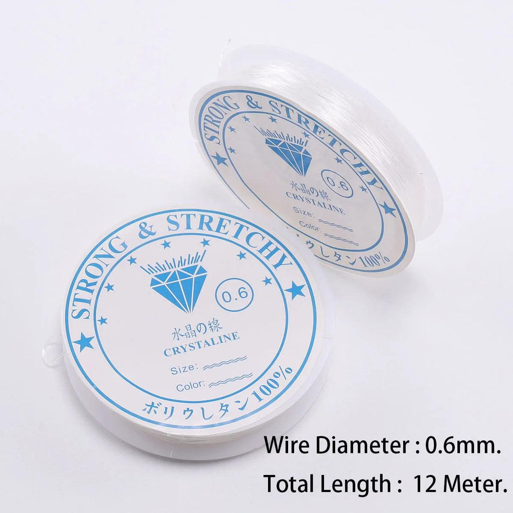 0.4/0.5/0.6/0.7/0.8/1mm Transparent Elastic Rope Round Crystal Line Rubber Cord For Jewelry Making Supplies DIY Beading Bracelet